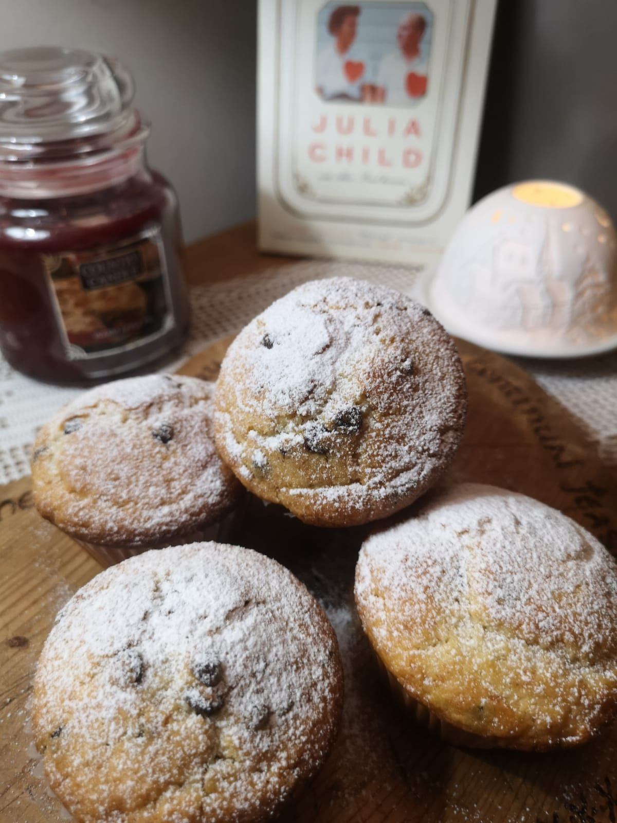 Muffins con gocce di cioccolato